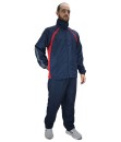 Conjunto Agasalho Masculino Tactel Forrado Esportivo Marinho Vermelho